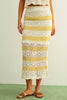 Lemon Cream Midi Skirt