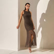 Alina Textured Maxi Dress