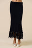Tassel Trim Knit Skirt