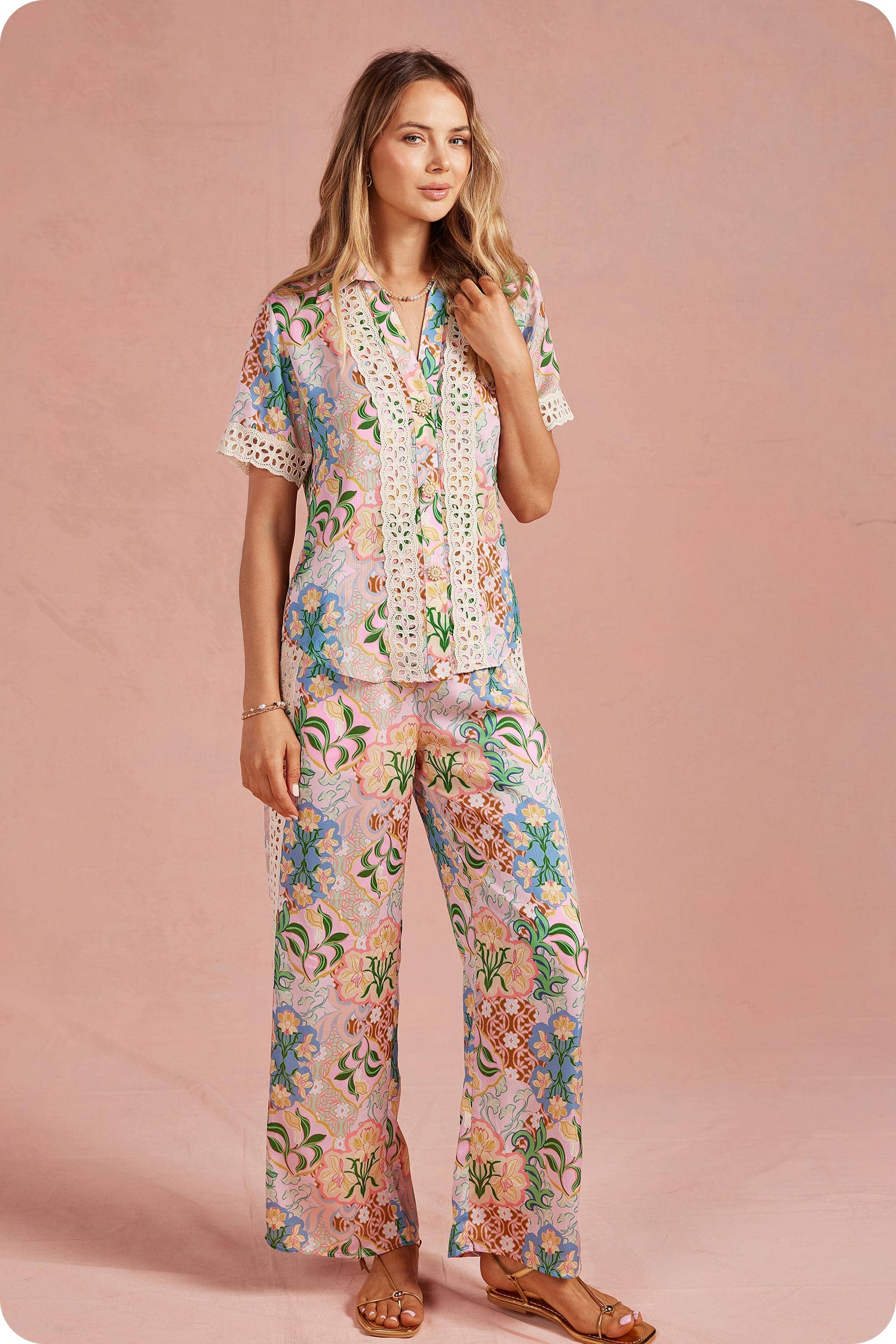 Garden Party Satin Set