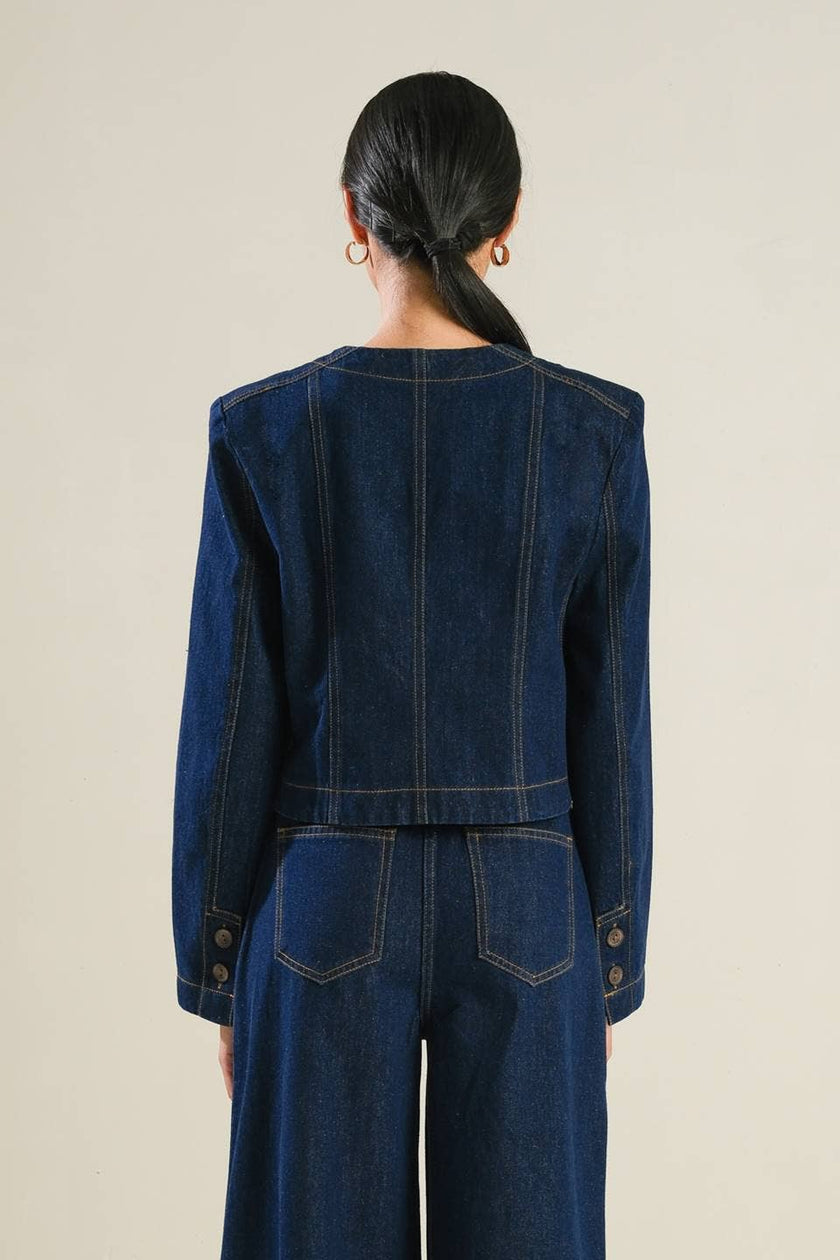 Cropped Denim Jacket