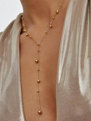 Brisse Beaded Lariat Necklace