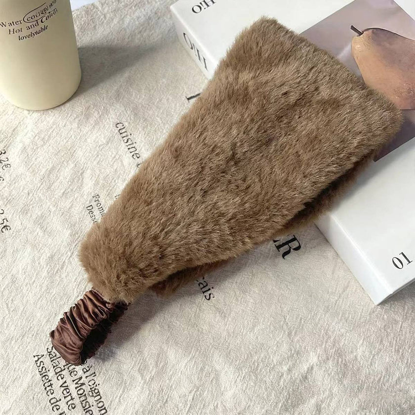 Frosted Pines Faux Fur Headband
