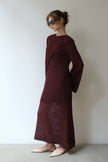 The Merlot Crochet Dress