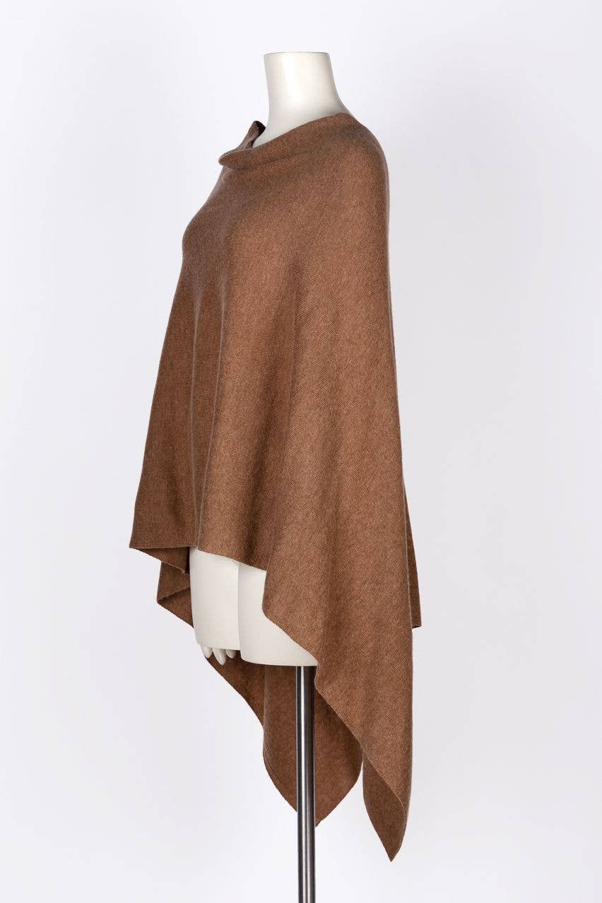 Cashmere Poncho Latte