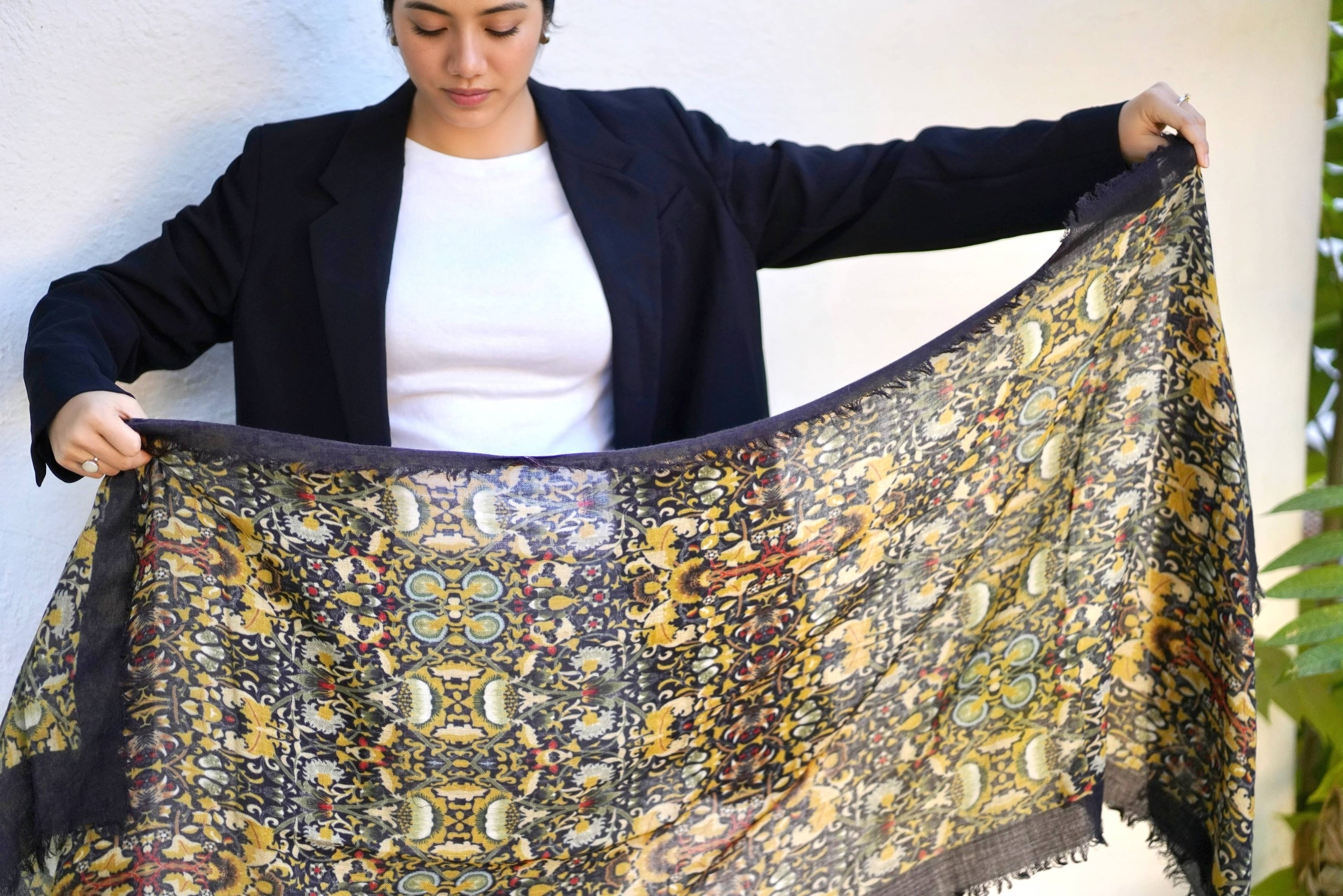 Antonia Wool Silk Scarf
