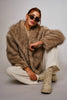 Two Tone Faux Fur Jacket