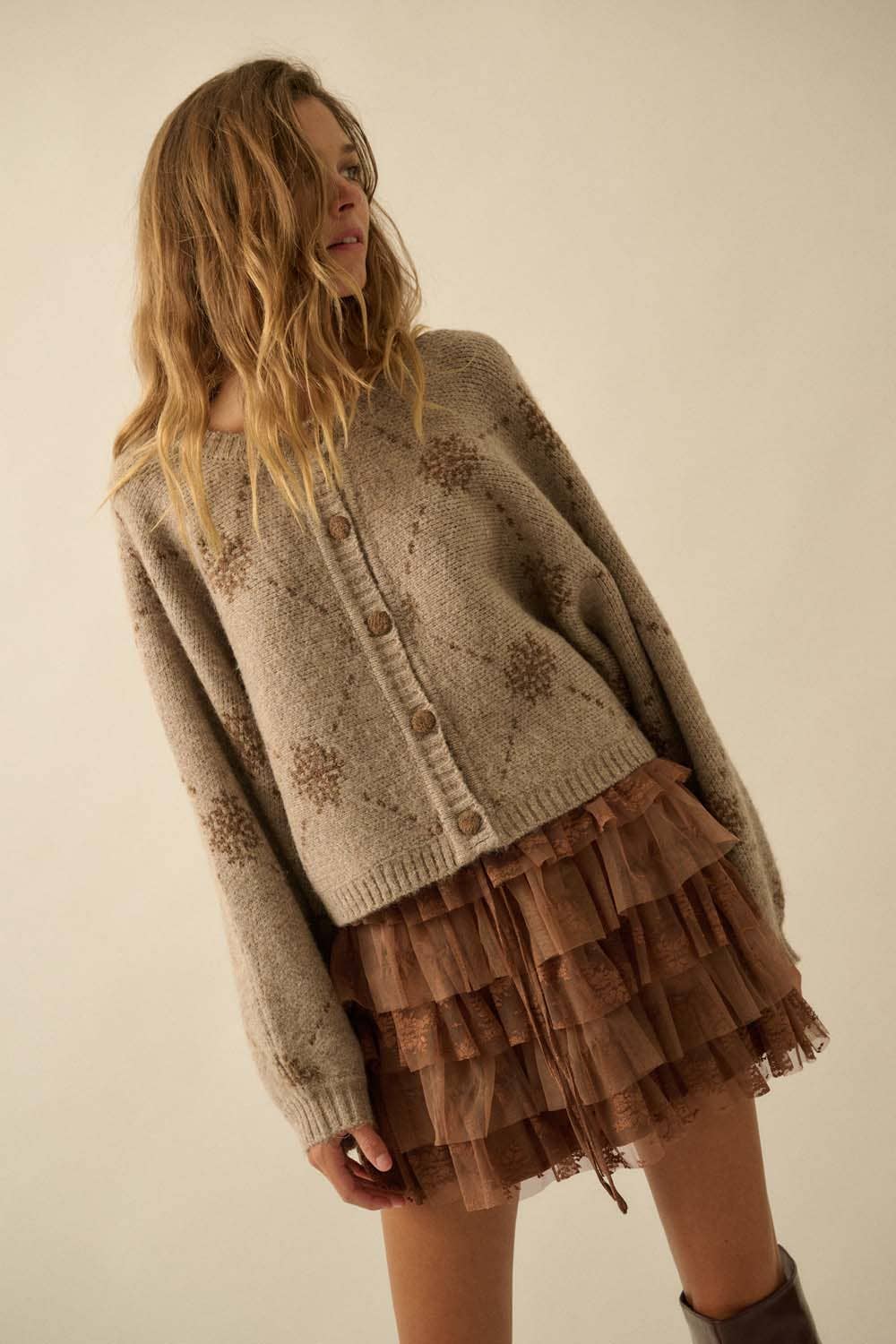 Snowflake Dolman Cardigan