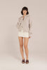 Cashmere Blend Ribbed Jacket