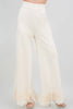 Fringe Bottom Hem Knit Pant
