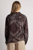 Paisley Scarf Neck Blouse