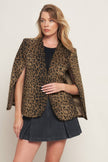 Brown Leopard Capelet