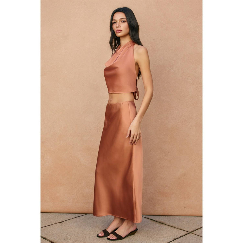 Going Out Pull On Maxi Skirt