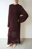The Merlot Crochet Dress