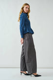 Denim Charm Peplum Blouse