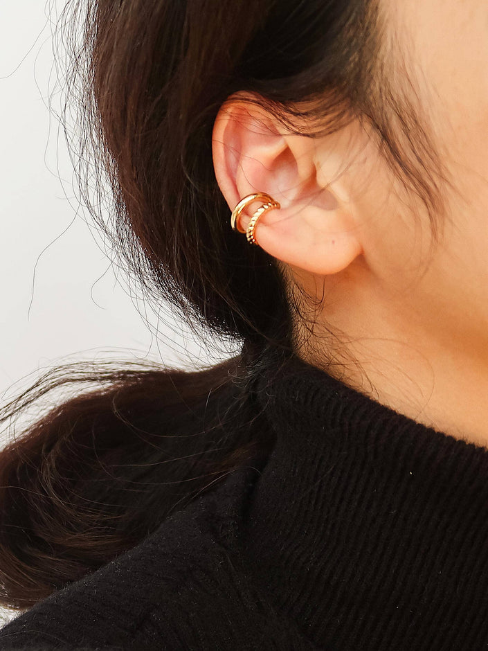 Lucas 18K Gold Ear Cuff