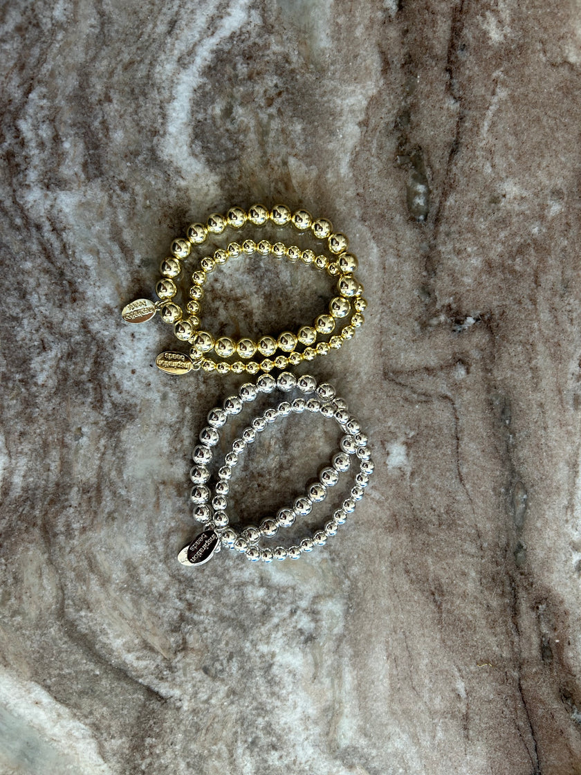8mm Plated Hematite Bracelet