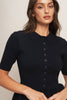 Black Knit Peplum
