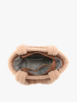Sherpa Trim Satchel/Crossbody