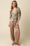 Jodi Elastic Hem Satin Pants