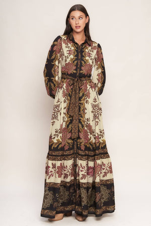 Printed Woven Maxi Dress