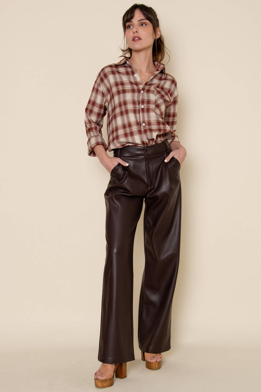 Calabria Vegan Leather Pant
