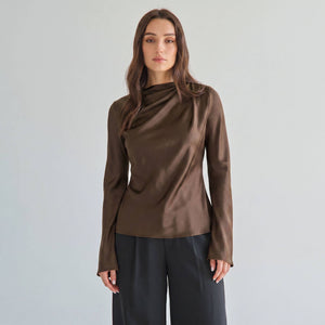 The Cortado Satin Blouse