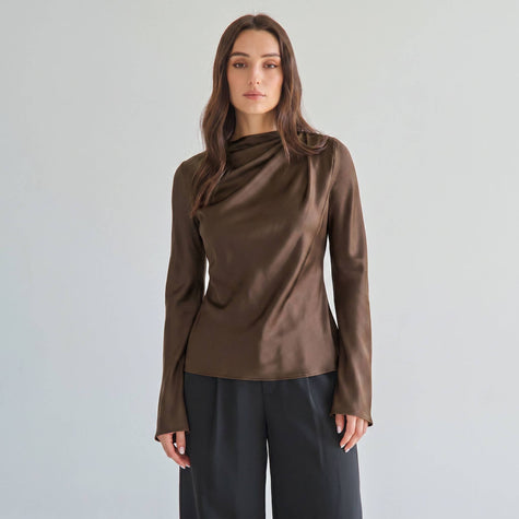 The Cortado Satin Blouse