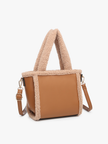 Sherpa Trim Satchel/Crossbody