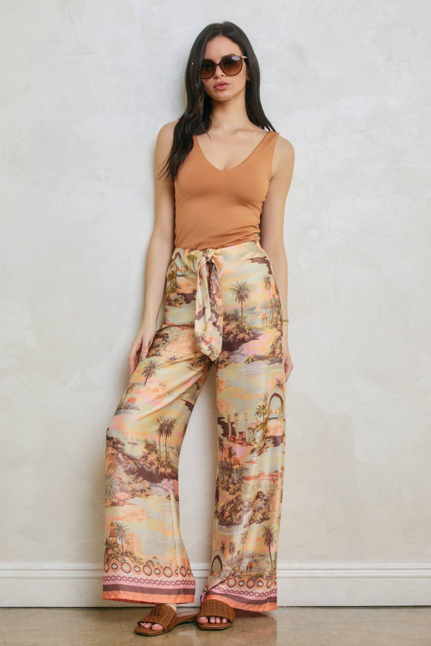 V Neck Double Faced Top