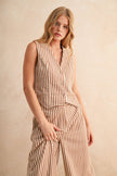 Aperol Button Vest