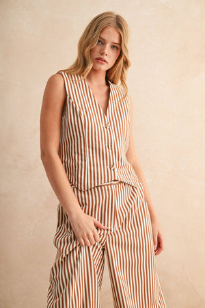 Aperol Button Vest