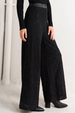 Woven Lace Wide-Leg Pant