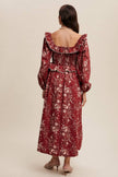 Floral Corset Ruffle Dress
