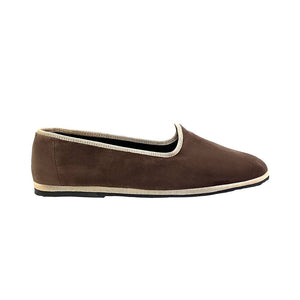 Venetian Slippers- Brown and Cream
