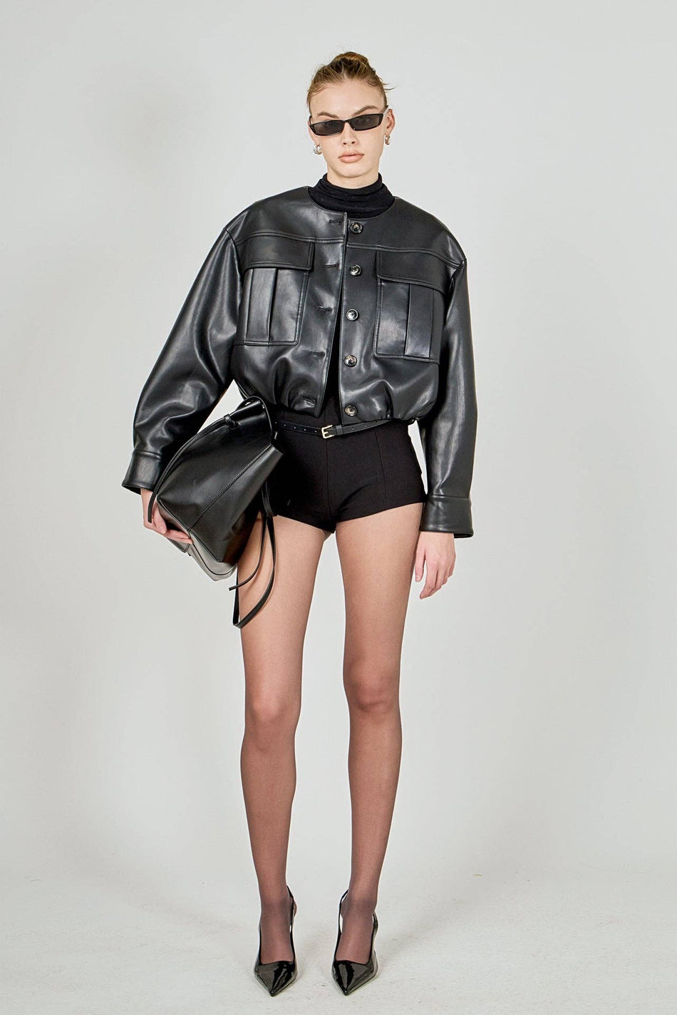 Kelley Faux Leather Jacket