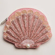 Seashell Pearl Beaded Coin Purse