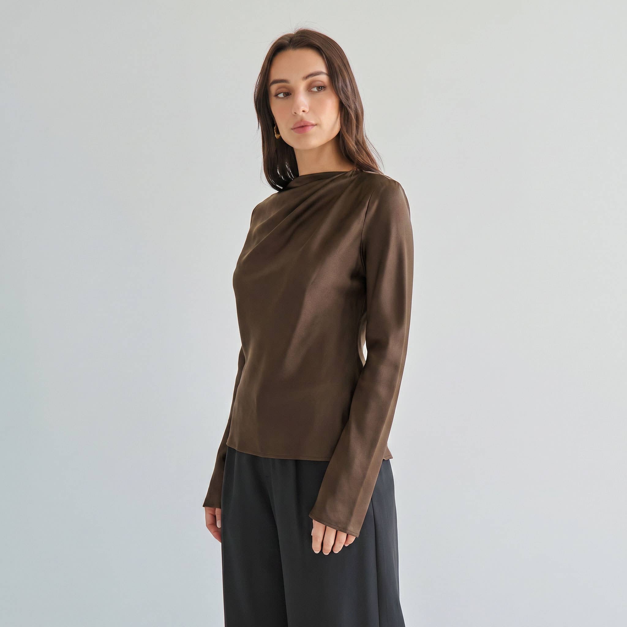 The Cortado Satin Blouse