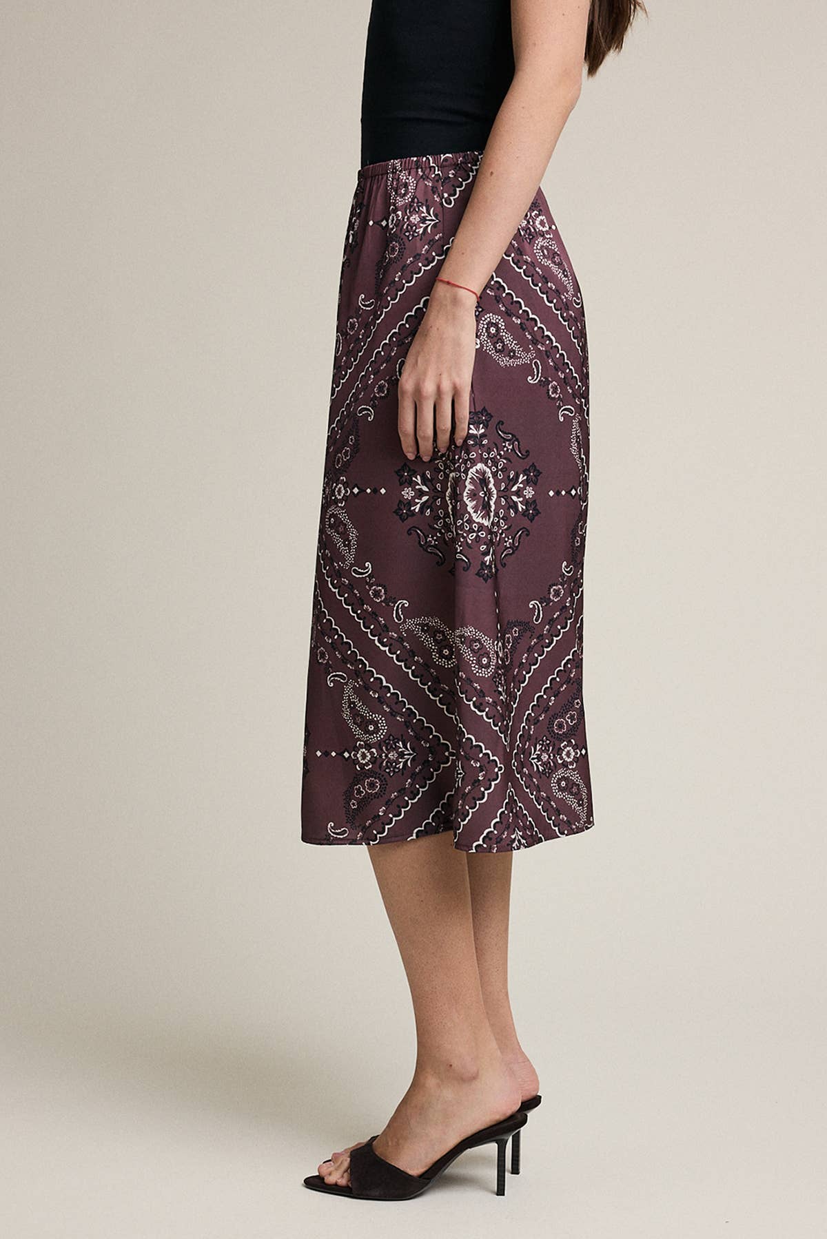 Paisley Midi Skirt