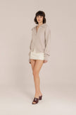 Cashmere Blend Ribbed Jacket
