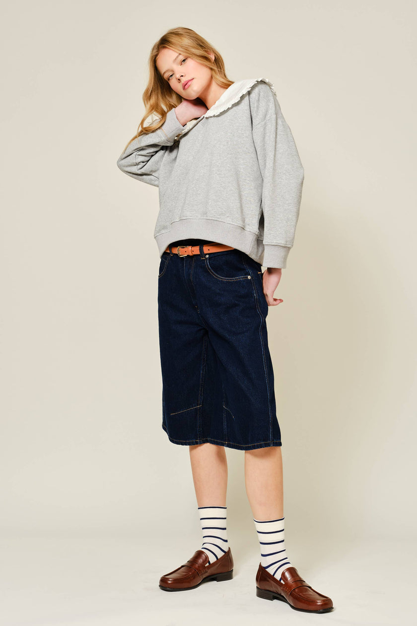Longline Denim Barrels