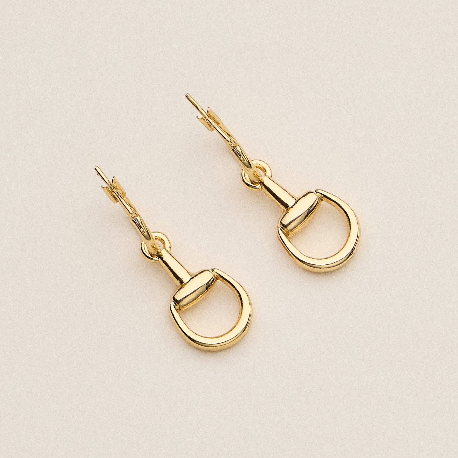 Bit Charm Hoop Earrings