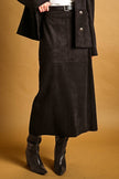 The Noir Suede Skirt