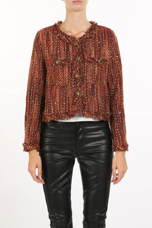 Sequined Tweed Jacket
