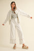 Embroidery Bottom Pants