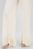 Fringe Bottom Hem Knit Pant