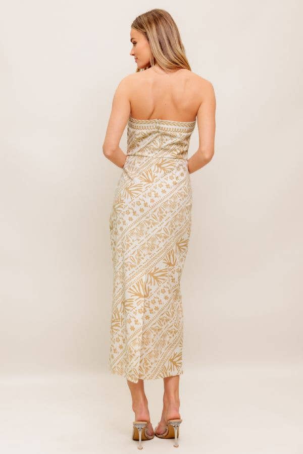 The Mackenna Strapless Midi
