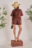the Midnight Lace Linen Lace Shirt