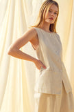 The White Sands Linen Top