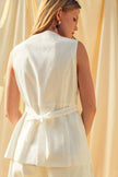 The White Sands Linen Top